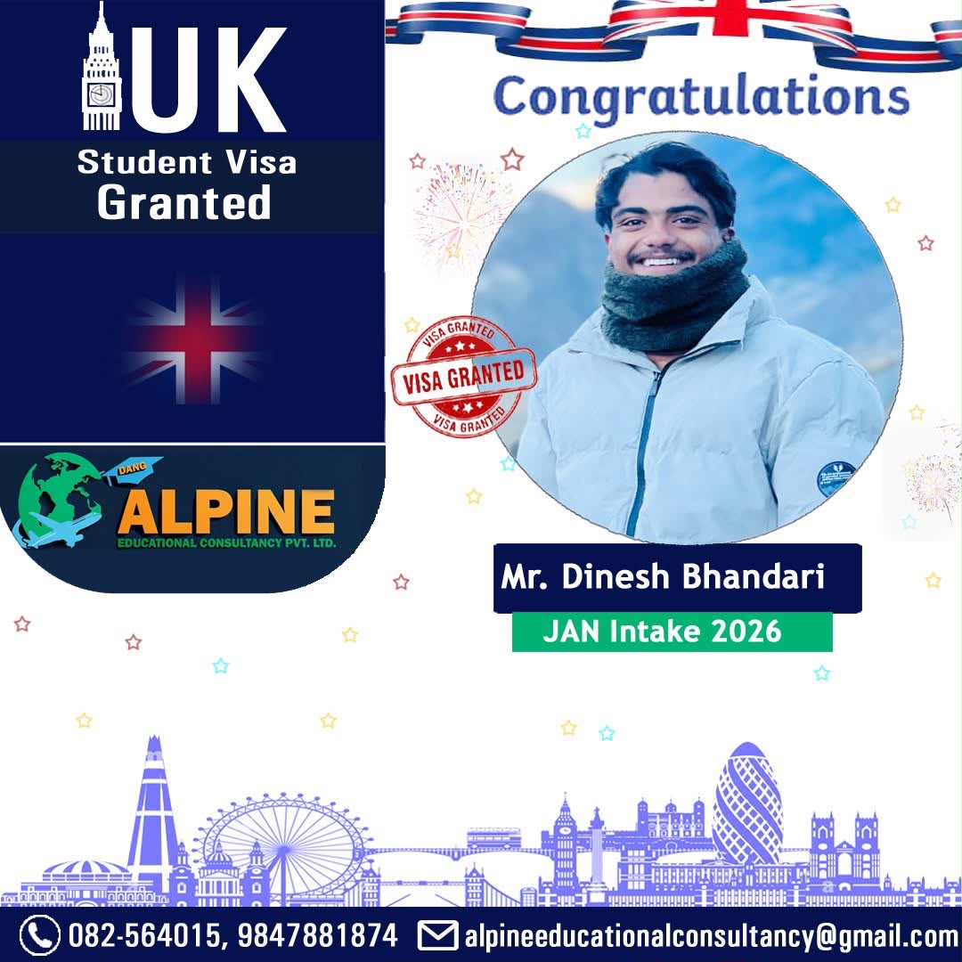 Alpine student visa granted