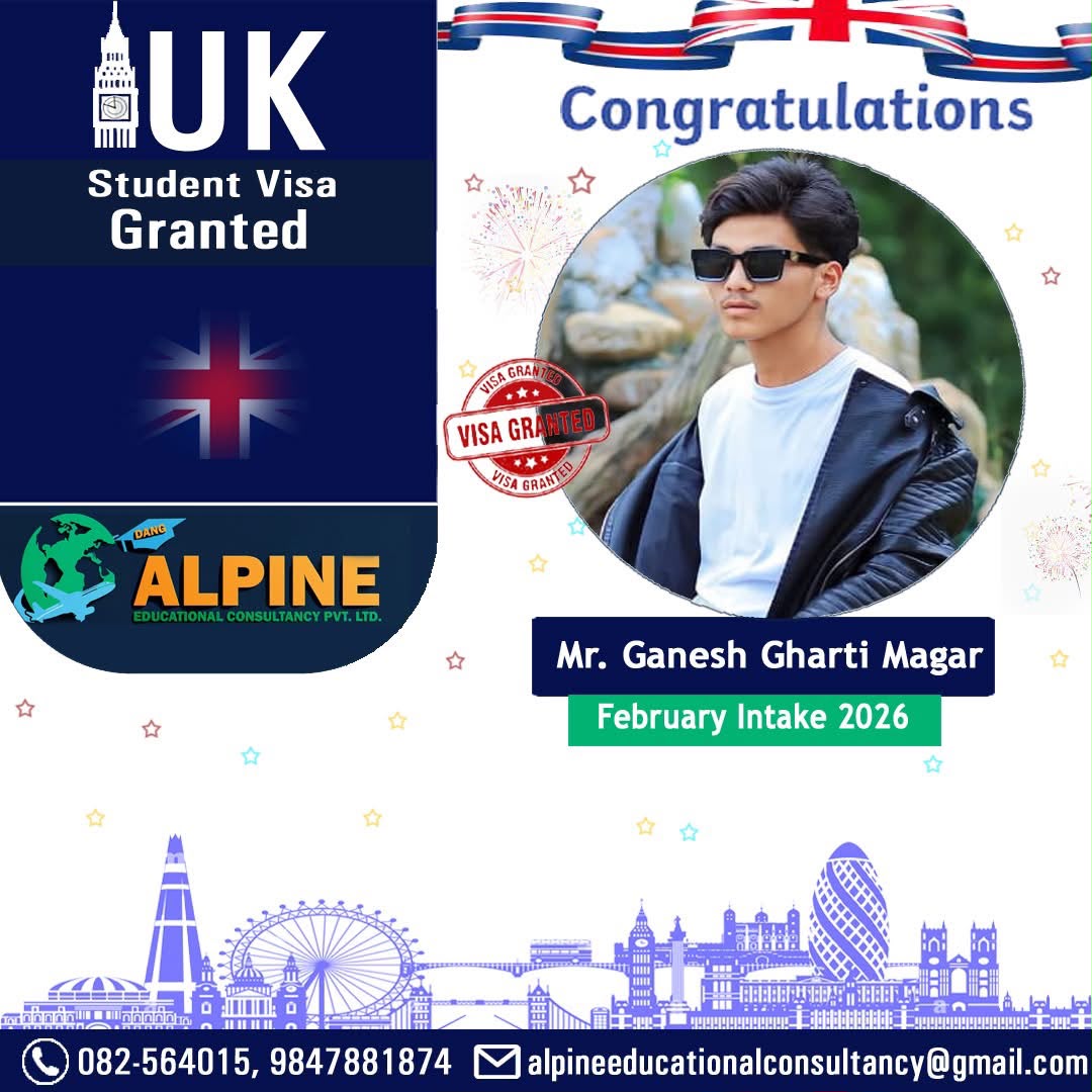 Alpine student visa granted