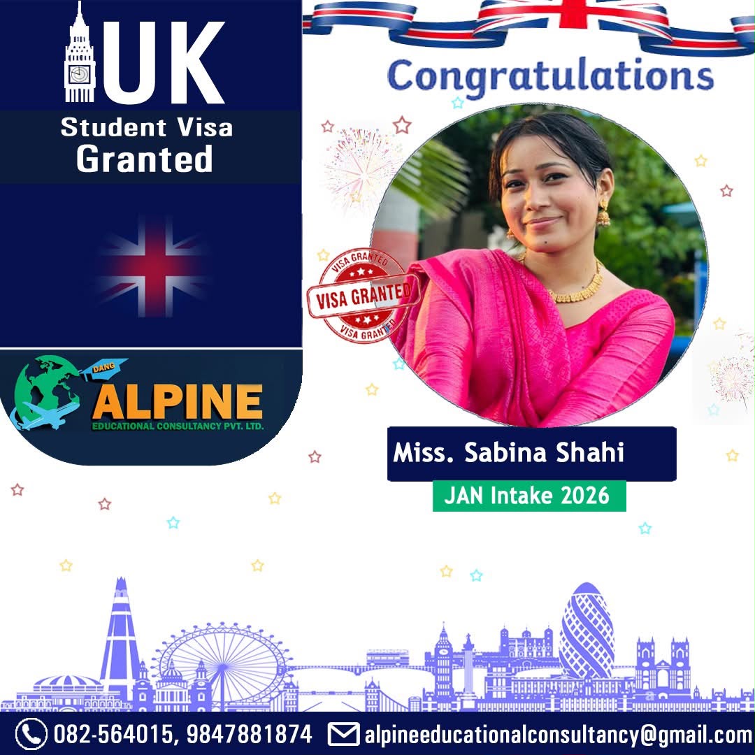 Alpine student visa granted