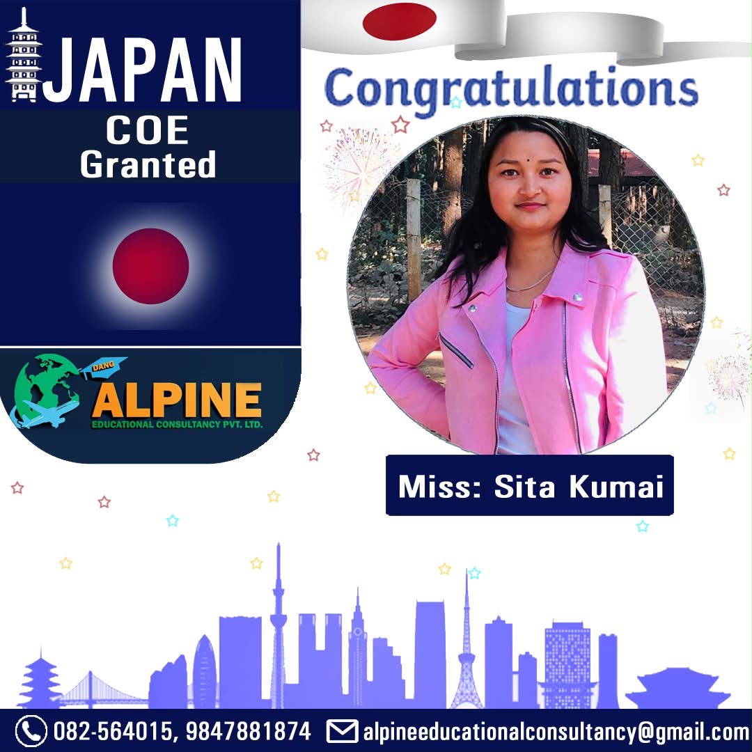 Alpine student visa granted