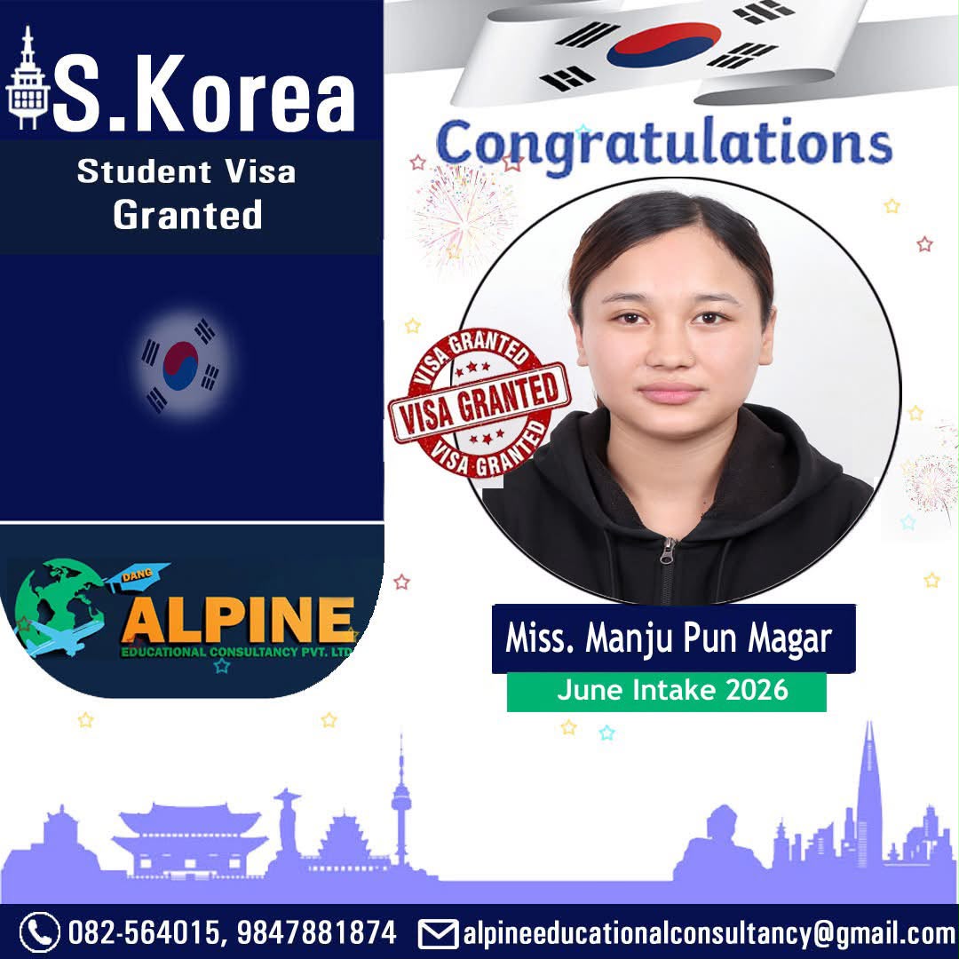 Alpine student visa granted