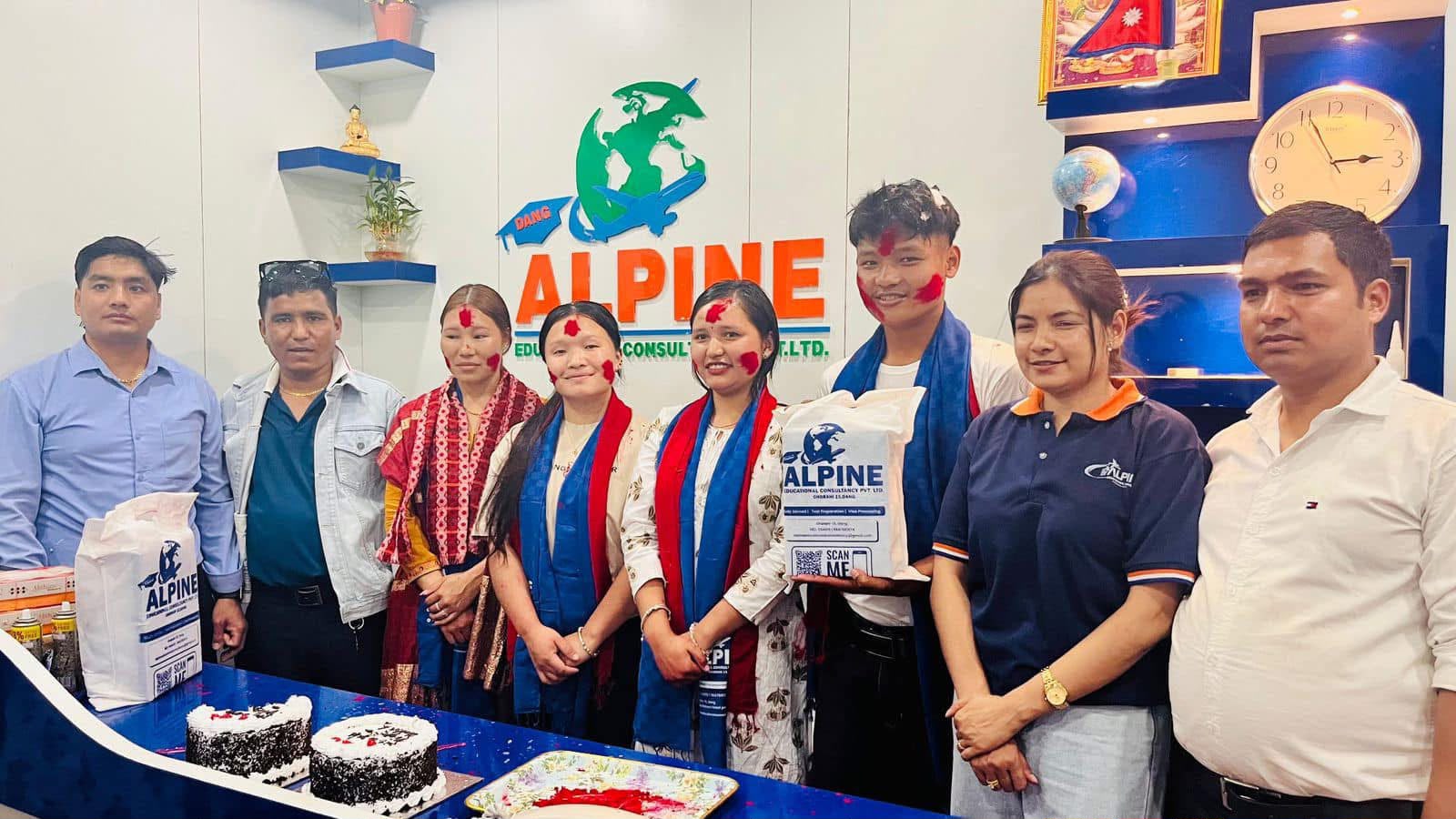 Students at Alpine Educational Consultancy